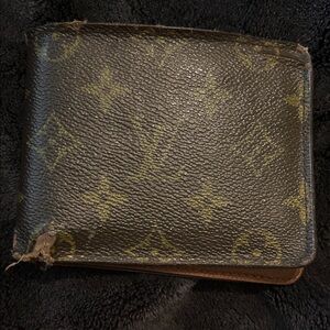 Louis Vuitton Brown and Gold Monogram Wallet